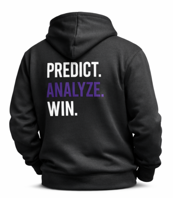 “Predict. Analyze. Win.” Hoodie